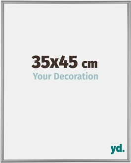Fotolijst 35x45 cm - Platina - Aluminium - Kent