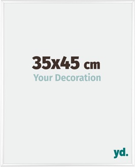 Fotolijst 35x45 cm - Wit Hoogglans - Aluminium - Kent