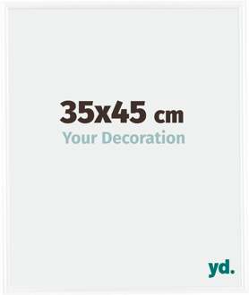 Fotolijst 35x45 cm - Wit Hoogglans - Kunststof - Bordeaux