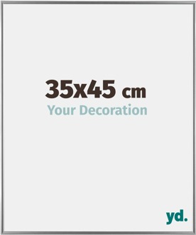 Fotolijst 35x45 cm - Zilver Hoogglans - Kunststof - Evry