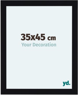 Fotolijst 35x45 cm - Zwart Hoogglans - MDF - Como