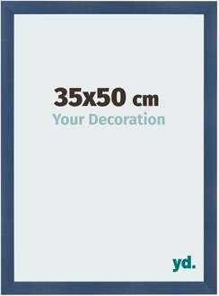 Fotolijst 35x50 cm - Donkerblauw Geveegd - MDF - Pisa