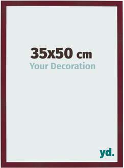 Fotolijst 35x50 cm - Wijnrood Geveegd - MDF - Bologna