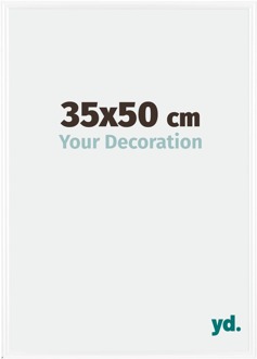 Fotolijst 35x50 cm - Wit Hoogglans - Kunststof - Bordeaux