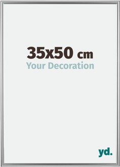 Fotolijst 35x50 cm - Zilver - Kunststof - Bordeaux
