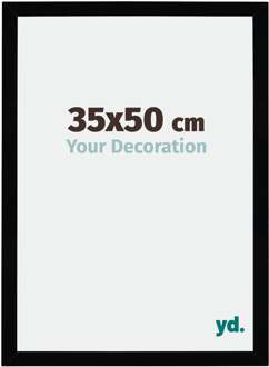 Fotolijst 35x50 cm - Zwart Hoogglans - MDF - Mura