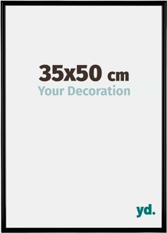 Fotolijst 35x50 cm - Zwart Mat - Kunststof - Bordeaux