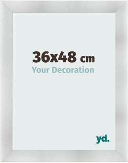 Fotolijst 36x48 cm - Aluminium Geborsteld - MDF - Pisa