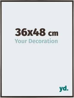 Fotolijst 36x48 cm - Antraciet - Kunststof - Evry