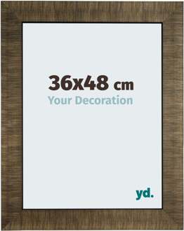 Fotolijst 36x48 cm - Champagne Geborsteld - Hout - Leeds