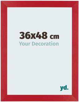 Fotolijst 36x48 cm - Rood - MDF - Mura