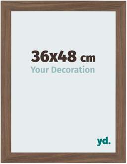 Fotolijst 36x48 cm - Walnoot Donker - MDF - Mura