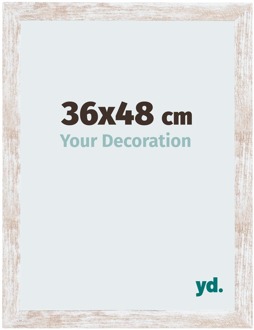 Fotolijst 36x48 cm - White Wash - MDF - Catania