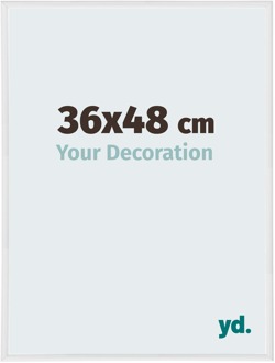 Fotolijst 36x48 cm - Wit Hoogglans - Kunststof - Annecy