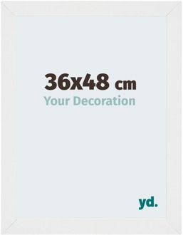 Fotolijst 36x48 cm - Wit Hoogglans - MDF - Mura