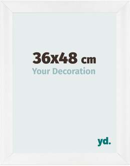 Fotolijst 36x48 cm - Wit Hoogglans - MDF - Pisa