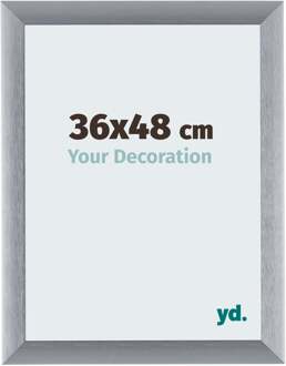 Fotolijst 36x48 cm - Zilver Geborsteld - Aluminium - Tucson