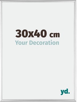 Fotolijst 36x48 cm - Zilver Glanzend - Aluminium - Austin