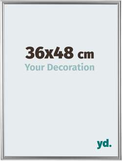 Fotolijst 36x48 cm - Zilver - Kunststof - Bordeaux