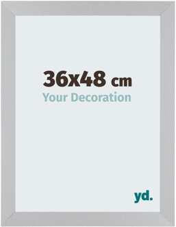 Fotolijst 36x48 cm - Zilver Mat - MDF - Mura
