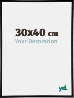 Fotolijst 36x48 cm - Zwart Mat - Aluminium - Austin