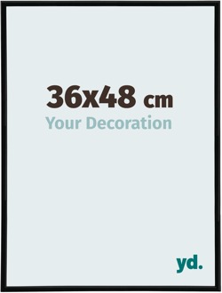 Fotolijst 36x48 cm - Zwart Mat - Kunststof - Annecy