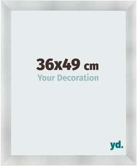 Fotolijst 36x49 cm - Aluminium Geborsteld - MDF - Pisa