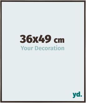 Fotolijst 36x49 cm - Antraciet - Kunststof - Evry