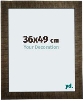 Fotolijst 36x49 cm - Champagne Geborsteld Hout Leeds