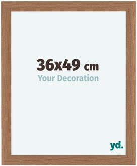 Fotolijst 36x49 cm - Noten- Hout - Licht - MDF - Como Notenhout Licht