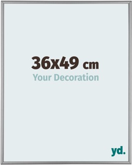 Fotolijst 36x49 cm - Platina - Aluminium - Kent