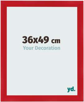 Fotolijst 36x49 cm - Rood - MDF - Pisa