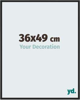 Fotolijst 36x49 cm - Zwart Mat - Aluminium - New York