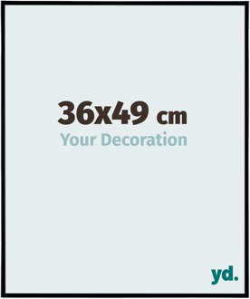 Fotolijst 36x49 cm - Zwart Mat - Kunststof - Evry