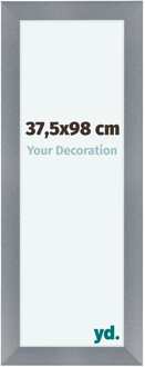 Fotolijst 37,5x98 cm - Aluminium - Geborsteld - MDF - Como Aluminium Geborsteld - 37.5x98 cm