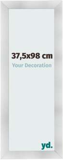 Fotolijst 37,5x98 cm - Aluminium Geborsteld - MDF - Pisa - 37.5x98 cm