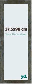 Fotolijst 37,5x98 cm - Blauw Goud Gemeleerd - MDF - Mura - 37.5x98 cm