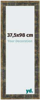 Fotolijst 37,5x98 cm - Blauw Goud Gemeleerd - MDF - Pisa - 37.5x98 cm