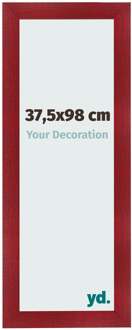Fotolijst 37,5x98 cm - Wijnrood Geveegd - MDF - Pisa - 37.5x98 cm