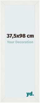Fotolijst 37,5x98 cm - Wit Geveegd - MDF - Mura - 37.5x98 cm