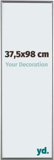 Fotolijst 37,5x98 cm - Zilver Hoogglans - Kunststof - Evry - 37.5x98 cm
