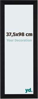 Fotolijst 37,5x98 cm - Zwart Geborsteld - Aluminium - Tucson - 37.5x98 cm