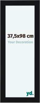 Fotolijst 37,5x98 cm - Zwart Hoogglans - MDF - Como - 37.5x98 cm