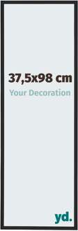 Fotolijst 37,5x98 cm - Zwart Mat - Aluminium - New York - 37.5x98 cm