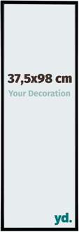 Fotolijst 37,5x98 cm - Zwart Mat - Kunststof - Evry - 37.5x98 cm