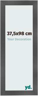 Fotolijst 37,5x98 cm - Zwart Mat - MDF - Pisa - 37.5x98 cm
