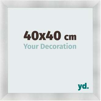 Fotolijst 40x40 cm - Aluminium Geborsteld - MDF - Pisa