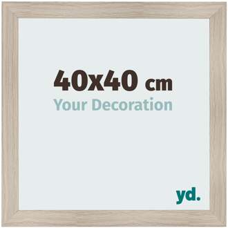 Fotolijst 40x40 cm - Eiken Licht - MDF - Pisa