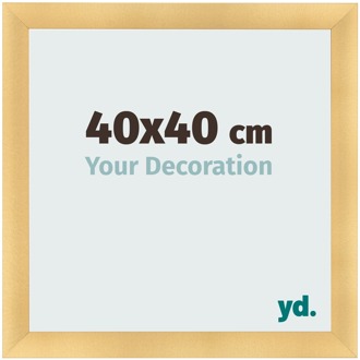 Fotolijst 40x40 cm - Goud Mat - MDF - Pisa