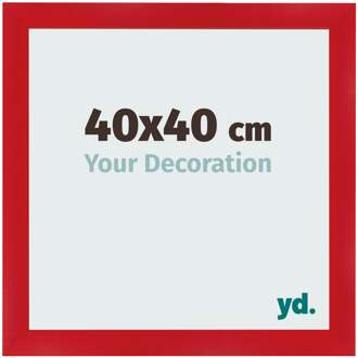 Fotolijst 40x40 cm - Rood - MDF - Pisa